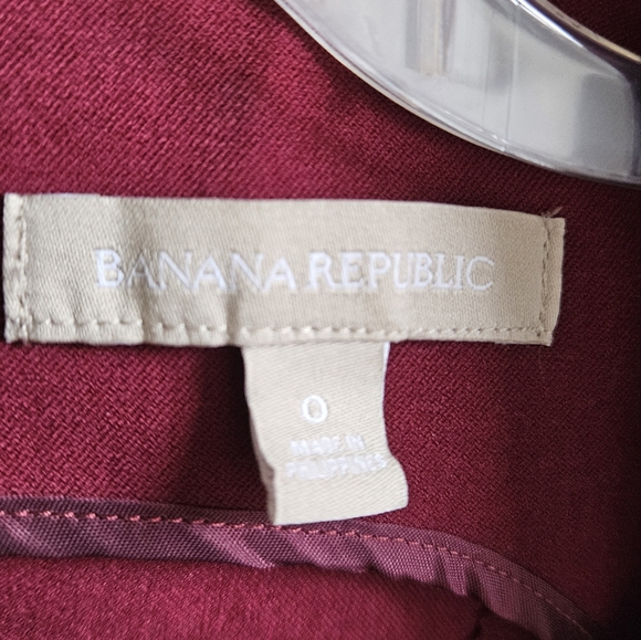 Banana Republic - wine colored work dress size 0 - Picture 3 of 5